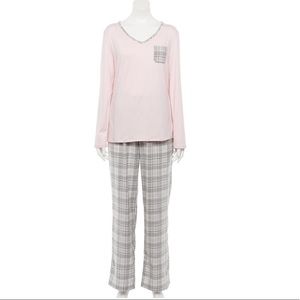 LAST ONE!! New Croft & Barrow Women's Long Sleeve 2Pc Pajamas